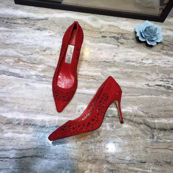16AW ジミーチュウスーパーコピー Jimmy Choo★ROMY 60 Red ROMY60TEK